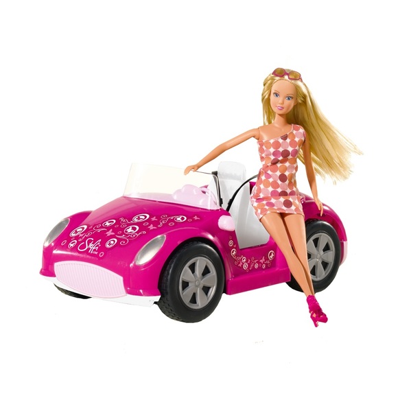 Steffi Love Beach Car Pink Convertible Car Doll Playset NEW - Picture 2 of 4